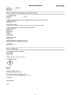 250923 NovaClay SDS-1 250923 NovaClay SDS-1